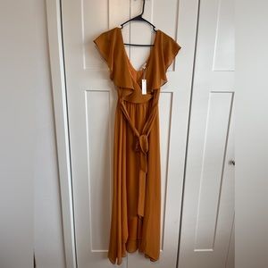 Baltic Born Amber Katya Ruffle Maxi Dress NWT